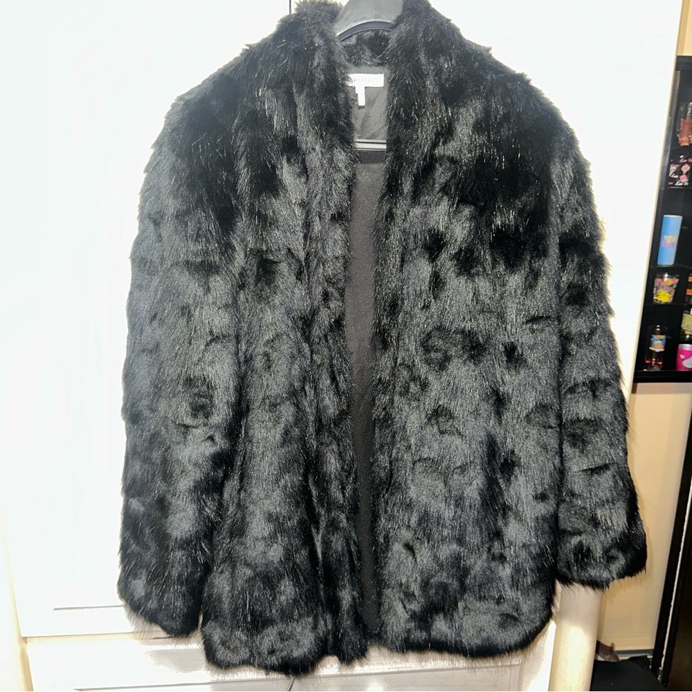 Heartloom Black Faux Mink Jacket